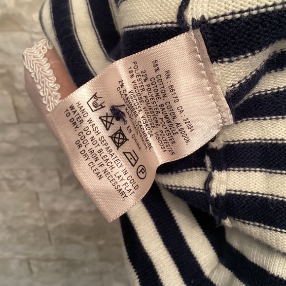 Anthropologie Sparrow Striped Polka Dot Sweater - Picture 10 of 11